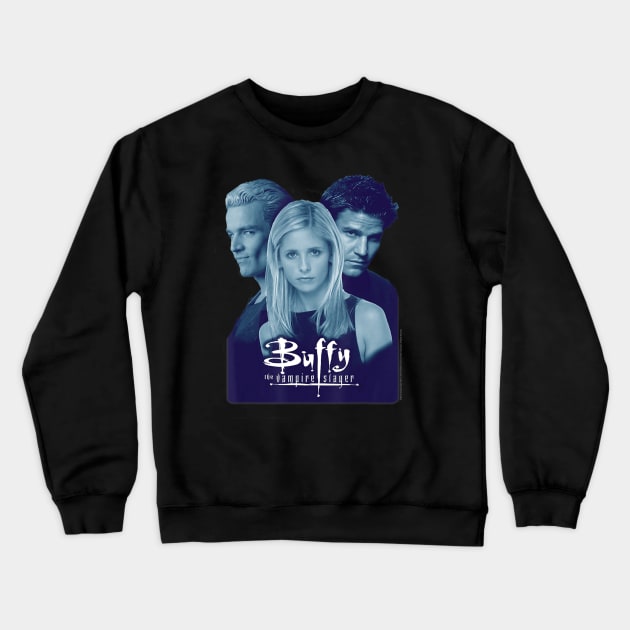 Buffy the Vampire Slayer Buffy Angel Spike Photo Crewneck Sweatshirt by defreitasysou